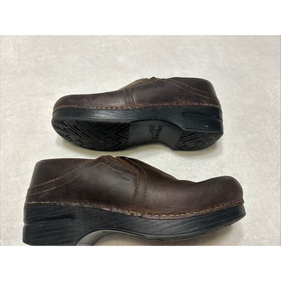 Dansko Women’s Shoes Clogs Size 37 US 7 Brown Leather Professional Nurse Slip On - Picture 7 of 8